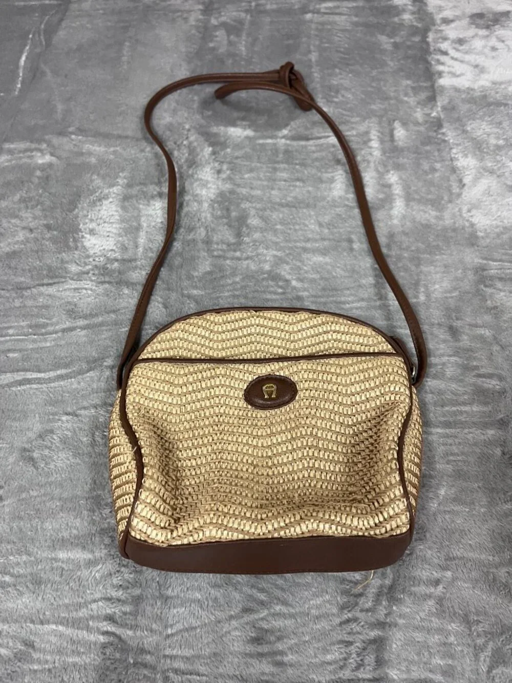 Etienne Aigner Woven Crossboy Bag